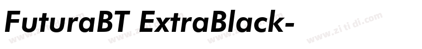 FuturaBT ExtraBlack字体转换